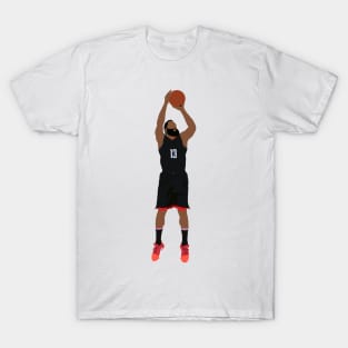 James Harden in Black Hou Rockets Uni T-Shirt